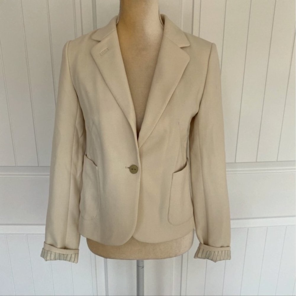 Anthropologie Cartonnier Cream Blazer